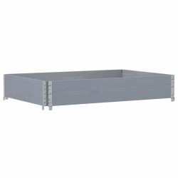 Collier de palette gris 120x80 cm bois de pin solide 