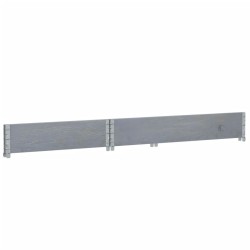 Collier de palette gris 120x80 cm bois de pin solide 