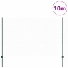 Poteaux de Clôture 5 pcs U-Channel Vert 150 cm Acier 