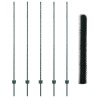 Poteaux de Clôture 5 pcs U-Channel Vert 150 cm Acier 