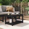 Table de jardin noir 82,5x50,5x45 cm bois massif de pin 
