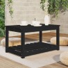 Table de jardin noir 82,5x50,5x45 cm bois massif de pin 