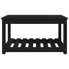 Table de jardin noir 82,5x50,5x45 cm bois massif de pin 