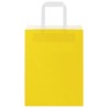 Sacs en papier 250 pcs avec poignées jaune 21x11x28 cm 