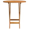 Table de jardin pliable Ø60x75 cm Bois d'eucalyptus solide 