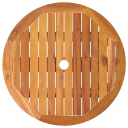 Table de jardin pliable Ø60x75 cm Bois d'eucalyptus solide 