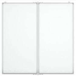 Tableau blanc magnétique pliable 80x80x1,7 cm aluminium 