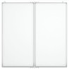 Tableau blanc magnétique pliable 80x80x1,7 cm aluminium 