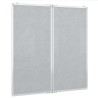 Tableau blanc magnétique pliable 80x80x1,7 cm aluminium 