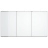 Tableau blanc magnétique pliable 120x100x1,7 cm aluminium 