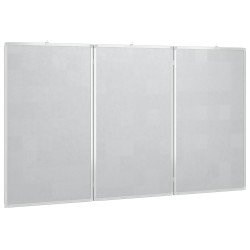 Tableau blanc magnétique pliable 120x100x1,7 cm aluminium 