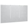 Tableau blanc magnétique pliable 120x100x1,7 cm aluminium 