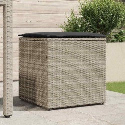 Boîte de rangement extérieure Gris clair et gris foncé 