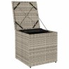 Boîte de rangement extérieure Gris clair et gris foncé 