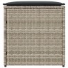 Boîte de rangement extérieure Gris clair et gris foncé 