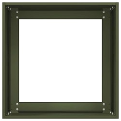 Jardinière vert olive 40x40x40 cm acier laminé à froid 