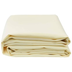 Tissu de rechange pour le parasol en crème, 10x1,6 m 