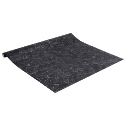Autocollants auto-adhésifs pour meuble noir marbré 90x500cm PVC 