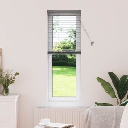 Store de Fenêtre Gris foncé 80 x 130 cm Aluminium 
