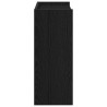 Étagère à chaussures noir 60x25x62 cm bois d'ingénierie 
