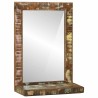 Miroir salle de bain 50x22x70 cm en bois massif récupéré 