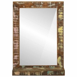 Miroir salle de bain 50x22x70 cm en bois massif récupéré 