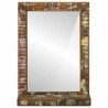 Miroir salle de bain 50x22x70 cm en bois massif récupéré 