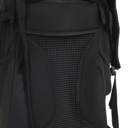 Sac à dos de randonnée noir 80 L tissu oxford 