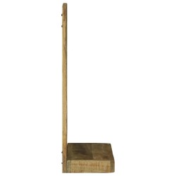Miroir de Salle de Bain 50x22x70 cm en Bois Massif de Manguier Rugueux 