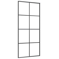 Porte coulissante avec kit de quincaillerie 90x205 cm Verre ESG 
