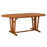 Table de jardin 200x100x75 cm Bois d'eucalyptus solide 