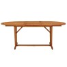 Table de jardin 200x100x75 cm Bois d'eucalyptus solide 