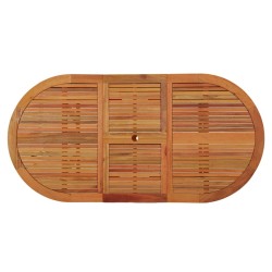 Table de jardin 200x100x75 cm Bois d'eucalyptus solide 