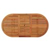 Table de jardin 200x100x75 cm Bois d'eucalyptus solide 