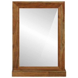 Miroir Salle de Bain 50x22x70 cm Bois Massif d'Acacia 