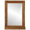 Miroir Salle de Bain 50x22x70 cm Bois Massif d'Acacia 