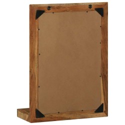Miroir Salle de Bain 50x22x70 cm Bois Massif d'Acacia 