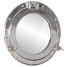 Miroir en forme de hublot mural Ø38 cm aluminium et verre 