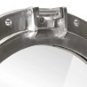 Miroir en forme de hublot mural Ø38 cm aluminium et verre 