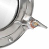 Miroir en forme de hublot mural Ø38 cm aluminium et verre 