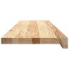Marches d'escalier 2 pcs non traité bois de chêne massif 