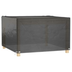 Housse de salon de jardin 8 œillets 132x132x80 cm carré 