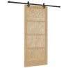 Porte coulissante 'ORKDAL'en bois de pin massif avec matériel 