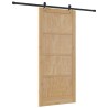 Porte coulissante 'ORKDAL'en bois de pin massif avec matériel 