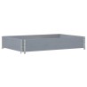 Jardinière gris 120x80 cm bois massif de pin 