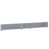 Jardinière gris 120x80 cm bois massif de pin 