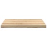 Appuis de fenêtre 2 pcs non traité 70x40x2 cm bois chêne massif 