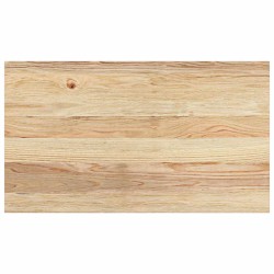 Appuis de fenêtre 2 pcs non traité 70x40x2 cm bois chêne massif 