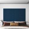 Panneaux muraux 12 pcs Bleu 90x15 cm Velours 1,62 m² 