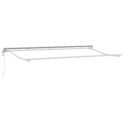 Store avec Store Crème 350 x 200 x 120 cm Tissu, Métal 